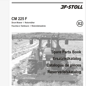 JF STOLL CM 225 F Drum Mower Parts Manual PDF DOWNLOAD