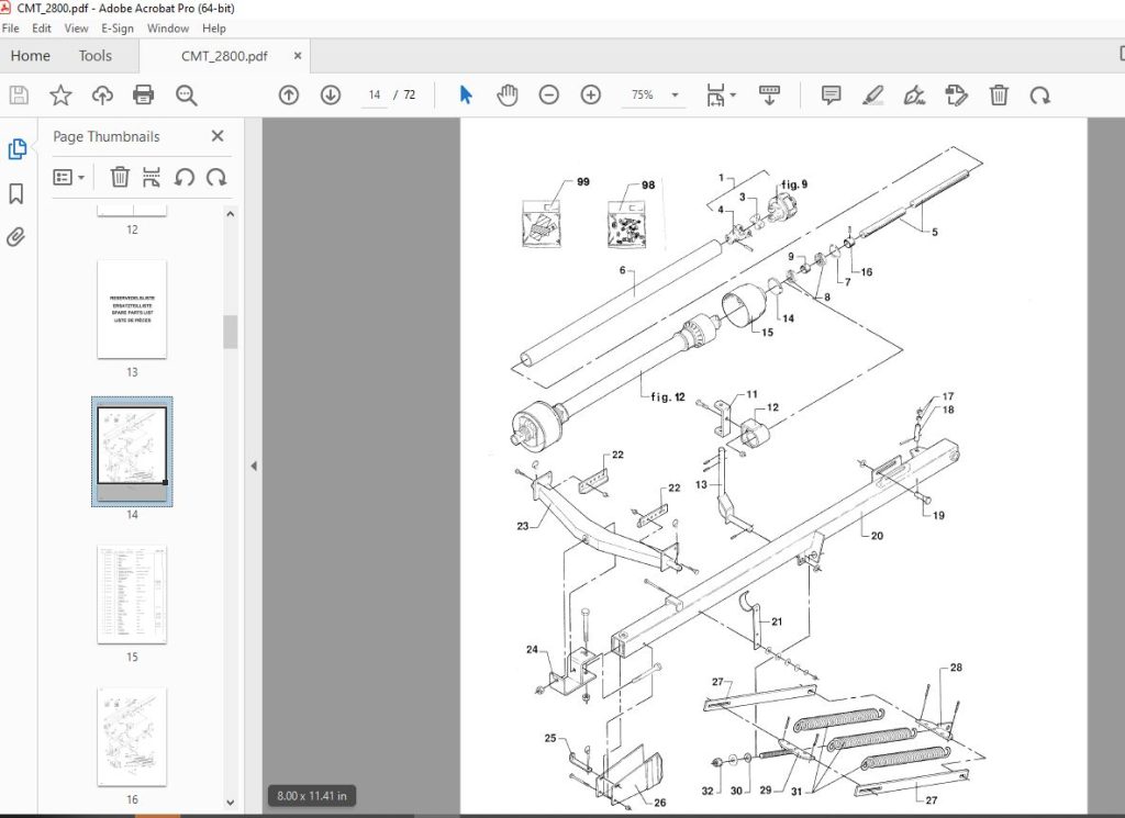 JF STOLL CMT 2800 Drum Mower Parts Manual PDF DOWNLOAD - HeyDownloads ...