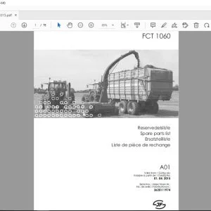 JF STOLL FCT 1060 Parts Manual PDF DOWNLOAD