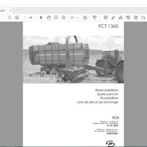 JF STOLL FCT 1360 Parts Manual PDF DOWNLOAD