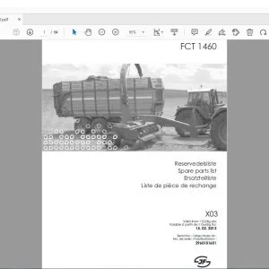 JF STOLL FCT 1460 Parts Manual PDF DOWNLOAD