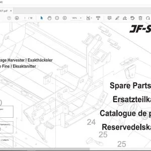 JF STOLL FCT 955 Precision Chop Forage Harvester Parts Manual PDF DOWNLOAD