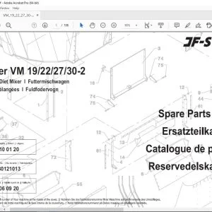 JF STOLL Feeder VM 19 22 27 30-2 Complete Diet Mixer Parts Manual PDF  DOWNLOAD