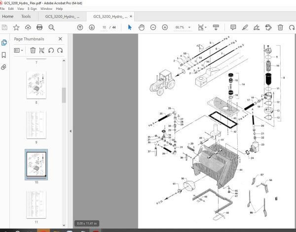 JF STOLL GCS 3200 Hydro-FLEX Disc Mower Parts Manual PDF DOWNLOAD ...