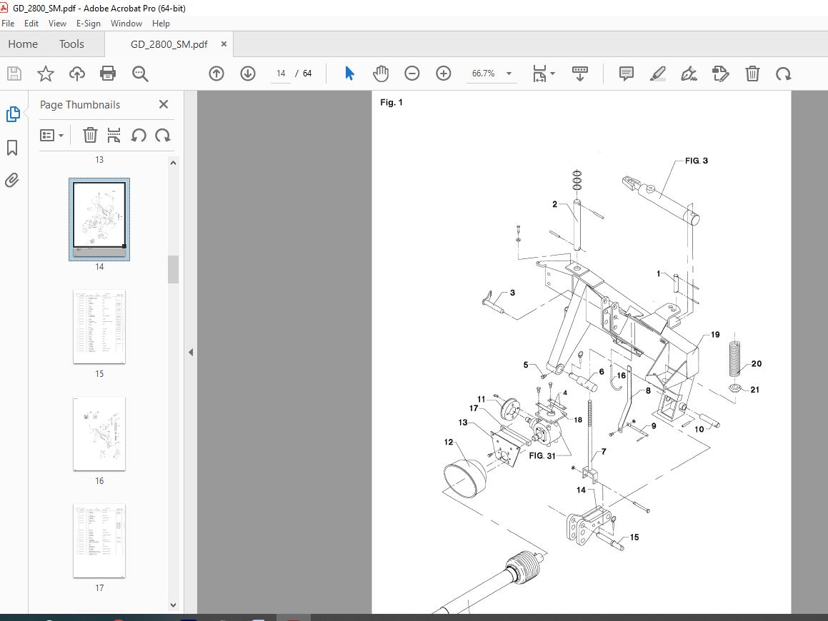 JF STOLL GD 2800 SM Disc Mower Parts Manual PDF DOWNLOAD - HeyDownloads ...