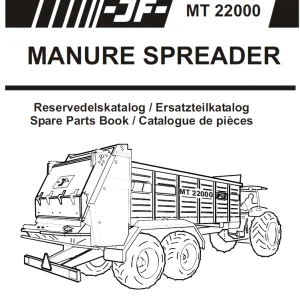 JF STOLL MT 22000 Manure Spreader Parts Manual PDF DOWNLOAD