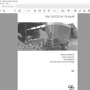 JF STOLL VM 10 12 14-1 B Multi Parts Manual PDF DOWNLOAD