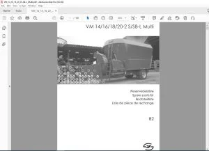 JF STOLL VM  14 16 18 20-2 S SB-L Multi Parts Manual PDF  DOWNLOAD