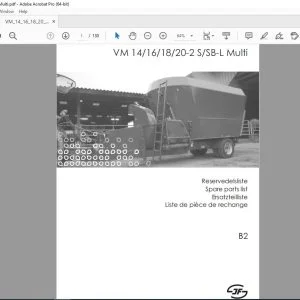 JF STOLL VM  14 16 18 20-2 S SB-L Multi Parts Manual PDF  DOWNLOAD