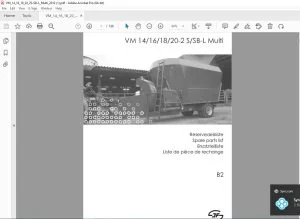 JF STOLL VM 14 16 18 20-2 S SB-L Multi Parts Manual PDF DOWNLOAD