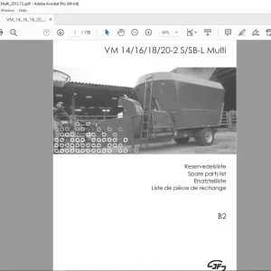 JF STOLL VM 14 16 18 20-2 S SB-L Multi Parts Manual PDF DOWNLOAD