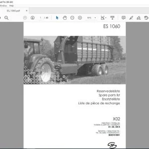 JF Stoll ES 1060 Parts Manual PDF DOWNLOAD
