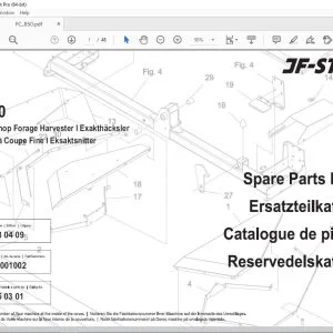 JF Stoll FC 850 Precision Chop Forage Harvester Parts Manual PDF DOWNLOAD