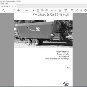 JF Stoll VM 21 24 26 28-3 S-SB Multi Parts Manual PDF DOWNLOAD