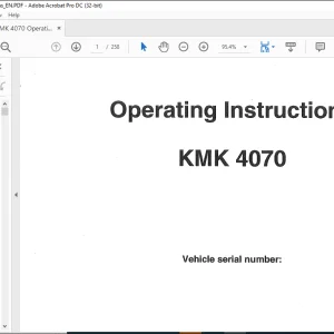 Krupp KMK 4070 Truck Crane Operating Instructions Manual 2085521 - PDF DOWNLOAD