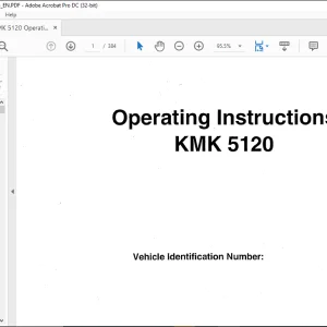 Krupp KMK 5120 Truck Crane Operating Instructions Manual 2085608 - PDF DOWNLOAD