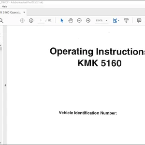 Krupp KMK 5160 Truck Crane Operating Instructions Manual 2085610 - PDF DOWNLOAD