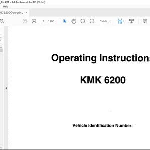 Krupp KMK 6200 Truck Crance Operating Instructions Manual - PDF DOWNLOAD