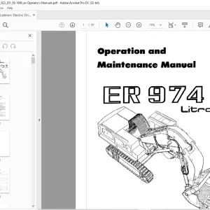 Liebherr ER 974 B Litronic Operation and Maintenance Manual -  PDF DOWNLOAD