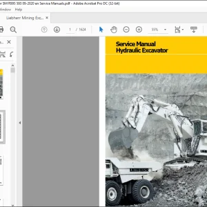 Liebherr Hydraulic excavator R 995 Litronic Service manual - PDF DOWNLOAD