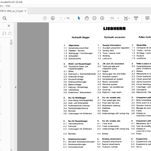 Liebherr R974-984 Hydraulic Excavator Service Manual - PDF DOWNLOAD