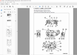 Maeda MC 285C-2 Mini Crawler Crane Operation Manual SN P01043 and up ...