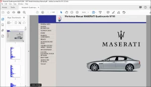 Maserati Quattroporte MY06 Workshop Manual - PDF DOWNLOAD