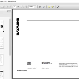 RAYMOND DSS300 DSS350 Schematics Manual DSS-00-05000 and up -  PDF DOWNLOAD