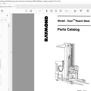 RAYMOND Easi™ Reach Mast Parts Catalog Manual SN 00001 and Up  - PDF DOWNLOAD