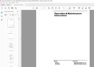 RAYMOND Forklift 20i 21i 21iPLUS Operation & Maintenance Instructions Manual -  PDF DOWNLOAD