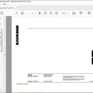 RAYMOND DSS300 DSS350 Schematics Manual  and up -  PDF DOWNLOAD