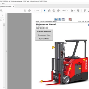 Raymond 4150 4250 Stand-Up Counterbalanced Lift Truck With The ACR System Maintenance Manual 1193671B - PDF DOWNLOAD
