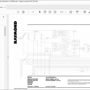 Raymond 4400 4700 Counterbalanced Schematics Manual 1122982A - PDF DOWNLOAD