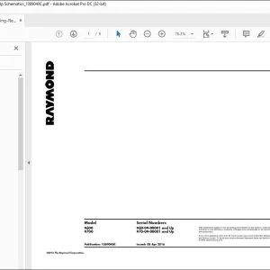 Raymond 9600 9700 Schematics manual - PDF DOWNLOAD