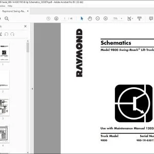 Raymond 9800 Swing-Reach ® Lift Truck Schematics Manual - PDF DOWNLOAD