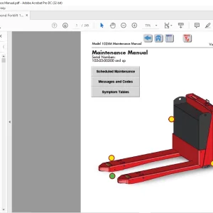 Raymond Forklift 102XM Pallet Truck Maintenance Manual SN 102-03-00500 and up - PDF DOWNLOAD