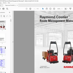 Raymond Forklift 3010 3020 Raymond Route Management Manual - PDF DOWNLOAD