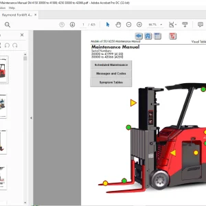 Raymond Forklift 4150 4250 Maintenance Manual 1119828 - PDF DOWNLOAD