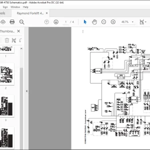 Raymond Forklift 4750 Schematics manual - PDF DOWNLOAD