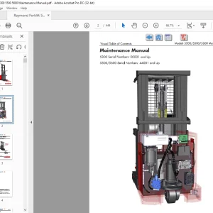 Raymond Forklift 5300 5500 5600 High-Level Orderpicker Maintenance Manual - PDF DOWNLOAD