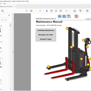 Raymond Forklift 6210 Maintenance Manual SN 621-15-00100 and up - PDF DOWNLOAD