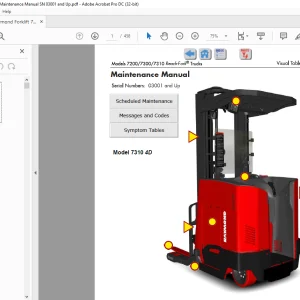 Raymond Forklift 7200 7300 7310 Maintenance Manual 1252755 - PDF DOWNLOAD