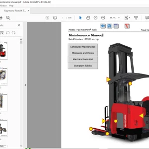 Raymond Forklift 7730 Reach-Fork® Truck Maintenance Manual SN00101 and up -  PDF DOWNLOAD
