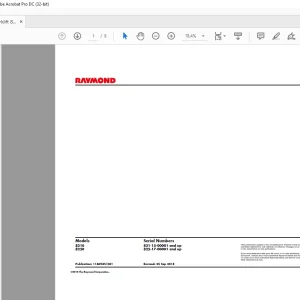 Raymond Forklift 8210 & 8250 Schematics Manual 1146945-001 - PDF DOWNLOAD