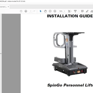 Raymond SpinGo Personnel Lifter INSTALLATION GUIDE MANUAL - PDF DOWNLOAD