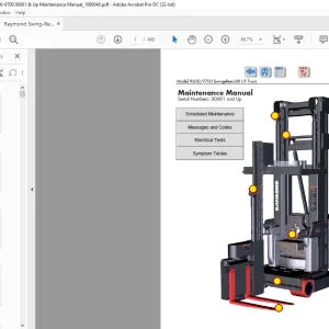 Raymond Swing-Reach 9600-9700 Maintenance Manual_ 00001 & Up-  PDF DOWNLOAD