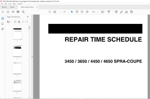 Spra-Coupe 3450 3650 4450 4650 Repair Time Schedule Manual AG331638C - PDF DOWNLOAD