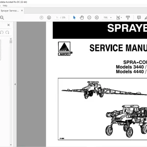Spra-Coupe Sprayer 3440-3640 4440-4640 Service Manual - PDF DOWNLOAD