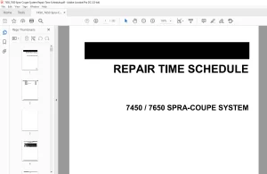 Spra-Coupe System 7450 7650 Repair Time Schedule Manual AG331640A - PDF DOWNLOAD