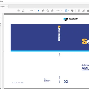 Tadano AML-C Automatic Moment Limiter Service Manual - PDF DOWNLOAD